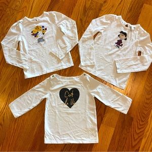 Janie and Jack Girls Long Sleeves Tees (pack of 3)